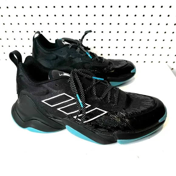 Adidas | RARE Impact FLX 2 TF “Venom” Black Colorway Spider-man Sneakers Sz 10.5