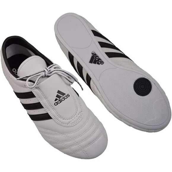 adidas SM II Low Cut Martial Arts Taekwondo, Karate, Kung fu Shoes (White/Black)
