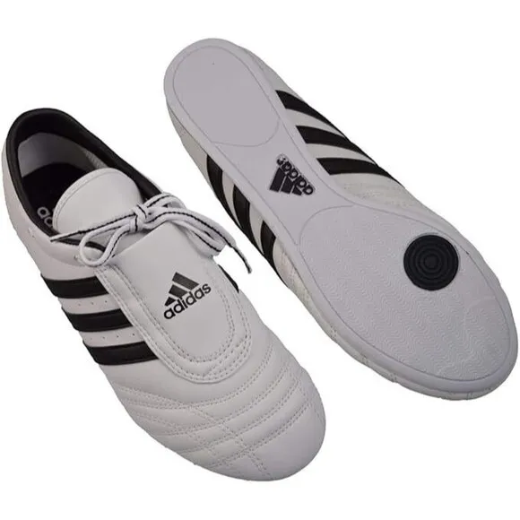 adidas SM II Low Cut Martial Arts Taekwondo, Karate, Kung fu Shoes (White/Black)