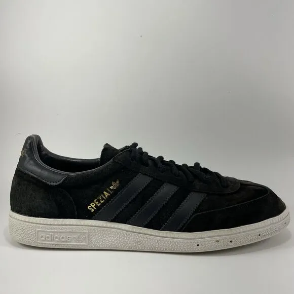 Adidas Spezial Casual Shoes Mens Size 10.5 Black Suede Soccer Handball Classic