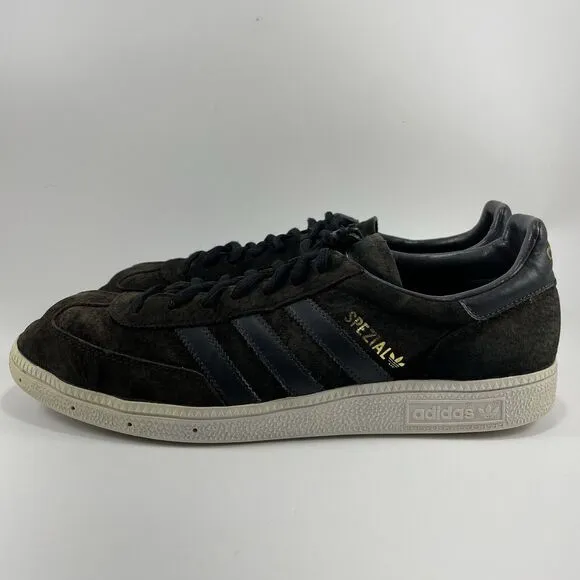 Adidas Spezial Casual Shoes Mens Size 10.5 Black Suede Soccer Handball Classic