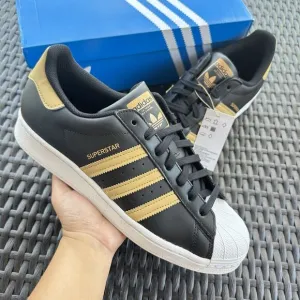 Adidas Superstar Black Magic Beige Men's Athletic Shoes HP5498