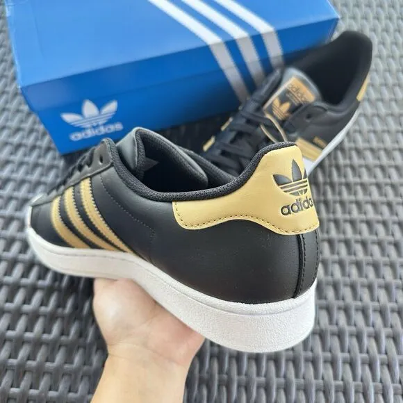 Adidas Superstar Black Magic Beige Men's Athletic Shoes HP5498