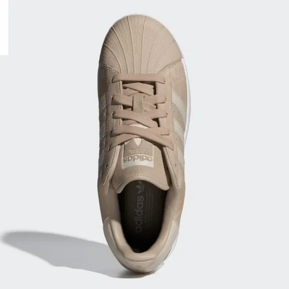 Adidas SUPERSTAR XLG SHOES Wonder Beige / Cloud White / Cloud White SZ 7.5