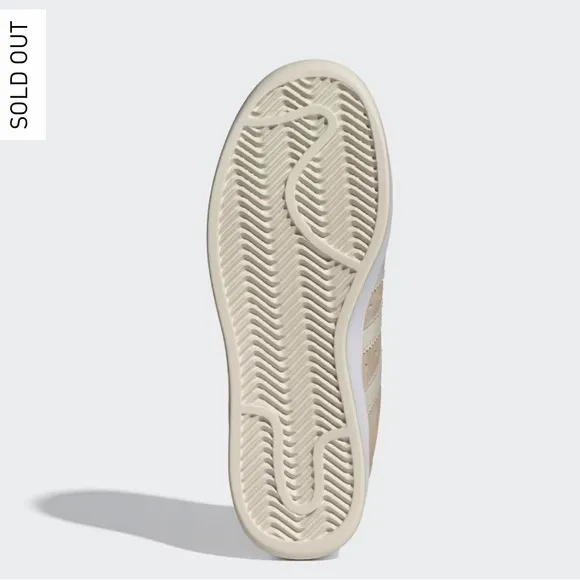 Adidas SUPERSTAR XLG SHOES Wonder Beige / Cloud White / Cloud White SZ 7.5