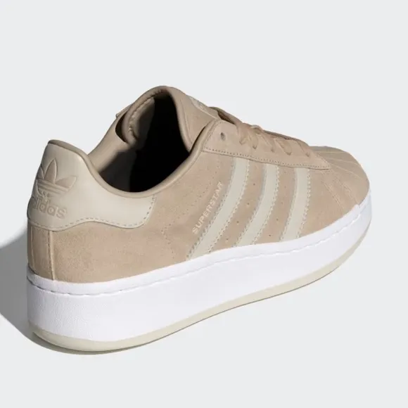 Adidas SUPERSTAR XLG SHOES Wonder Beige / Cloud White / Cloud White SZ 7.5