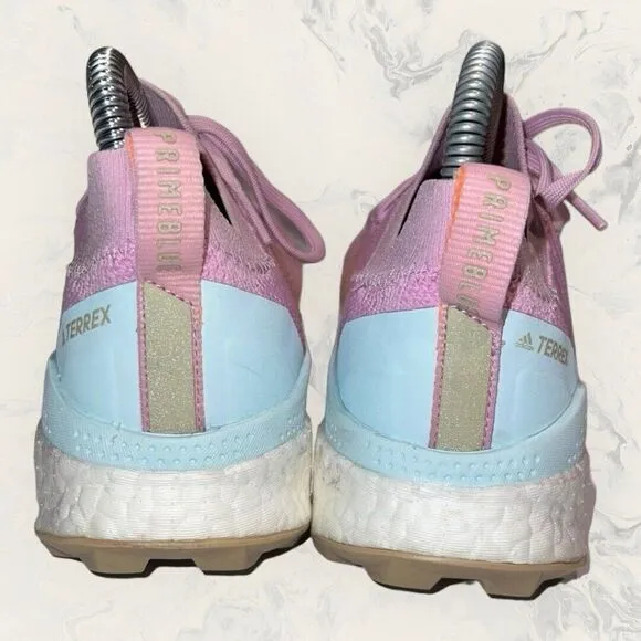 Adidas Terrex Two Ultra Primeblue Bliss Lilac Almost Blue Shoes Womens Size 5