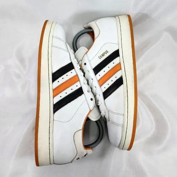 Adidas The Campus 2 Shoes White Orange 465553 Og 2006 Rare‎ Classic Men's Size 7