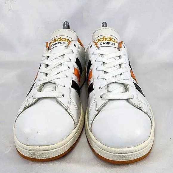 Adidas The Campus 2 Shoes White Orange 465553 Og 2006 Rare‎ Classic Men's Size 7