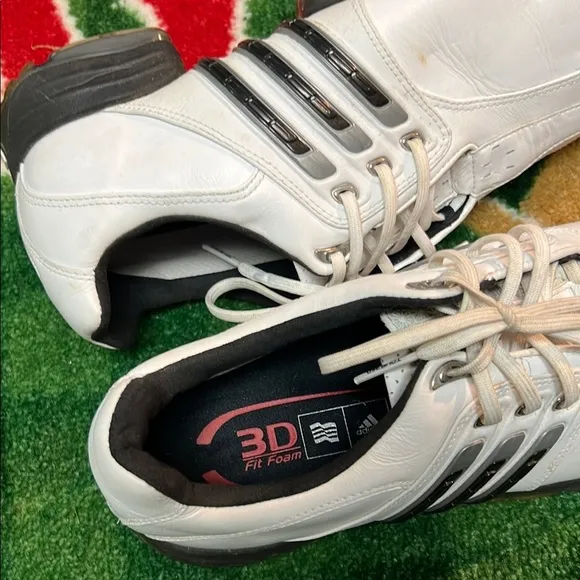 Adidas Tour 360 3.0 3D Golf Shoes White Black Silver Men's Sz 11