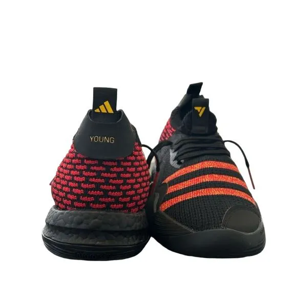 Adidas Trae Young 2 Low‎ Hawks Black / Red Basketball Shoes HQ0986 Size 10.5 NWT