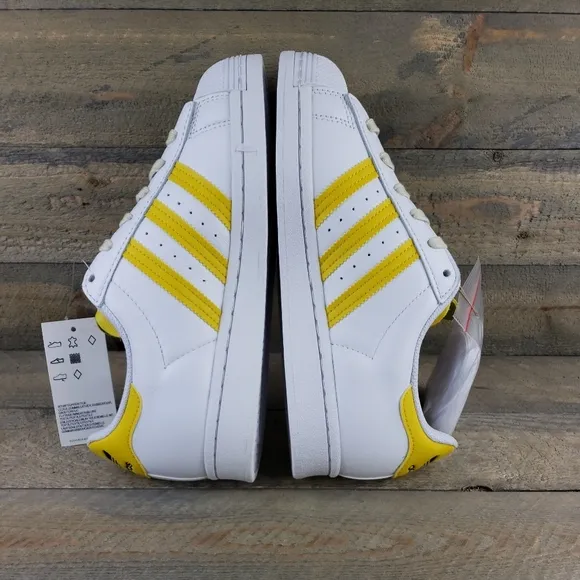 adidas Women's Superstars Originals Leather Shoes Two Laces