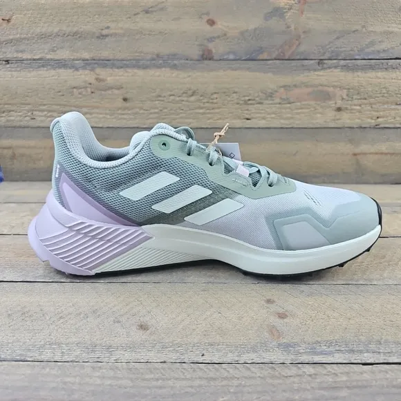 adidas Women's Terrex Soulstride Trail Running Shoes Silver Green/ Crystal Jade