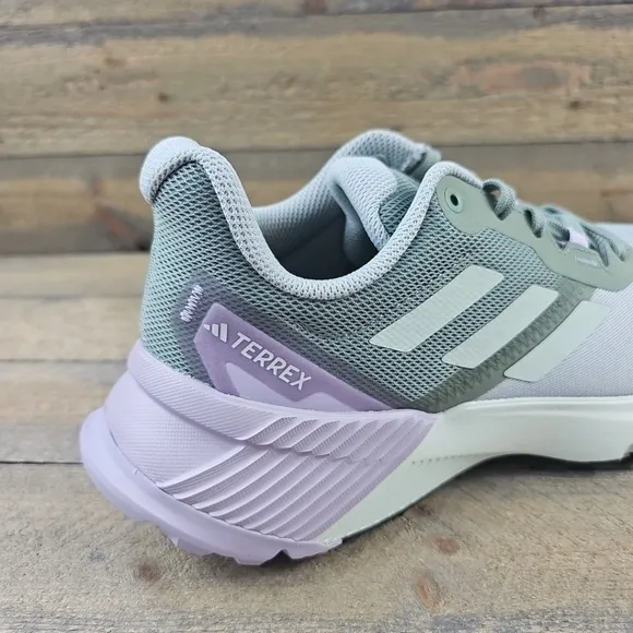 adidas Women's Terrex Soulstride Trail Running Shoes Silver Green/ Crystal Jade