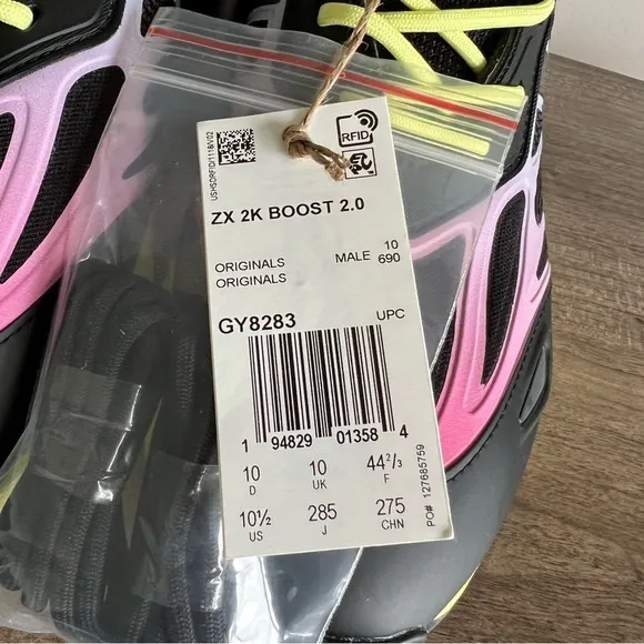 adidas ZX 2K Boost Men's Sneakers Size 10.5