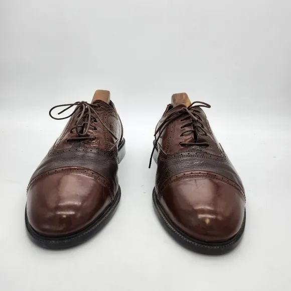 Adolfo Oxford Lace Up Shoes Men's Size 9.5M Brown