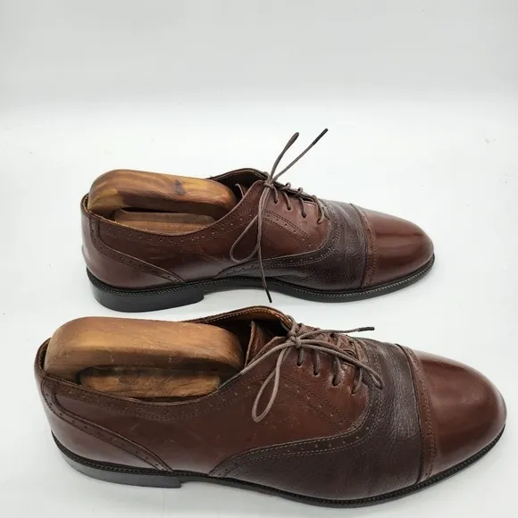 Adolfo Oxford Lace Up Shoes Men's Size 9.5M Brown