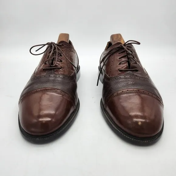Adolfo Oxford Lace Up Shoes Men's Size 9.5M Brown