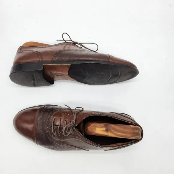 Adolfo Oxford Lace Up Shoes Men's Size 9.5M Brown