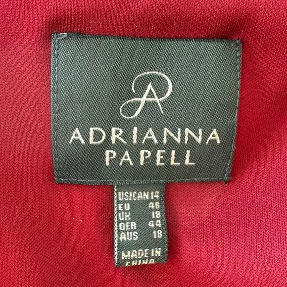 Adrianna Papell 🌹 Dark Red Gown. Make an offer! US 14.
