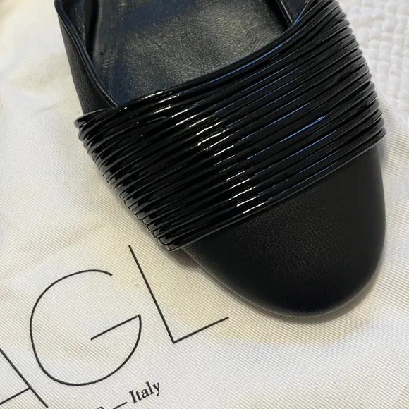 AGL  black D’Orsay Flats