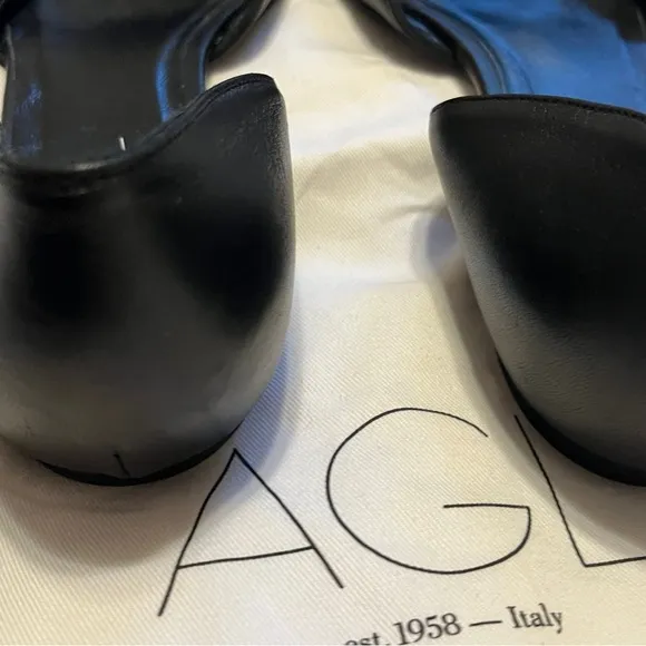 AGL  black D’Orsay Flats