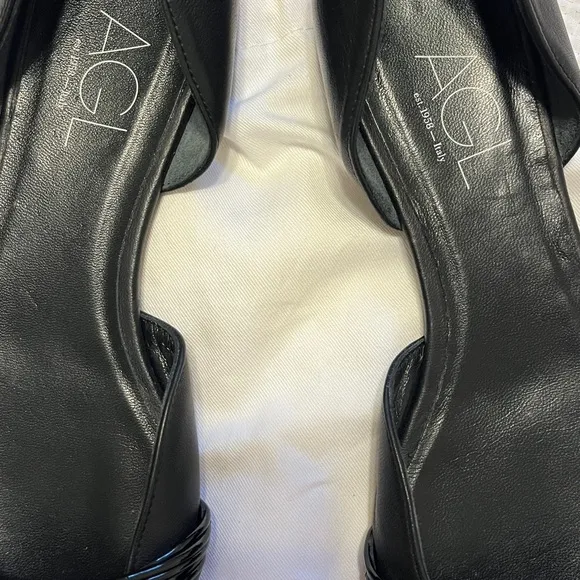 AGL  black D’Orsay Flats