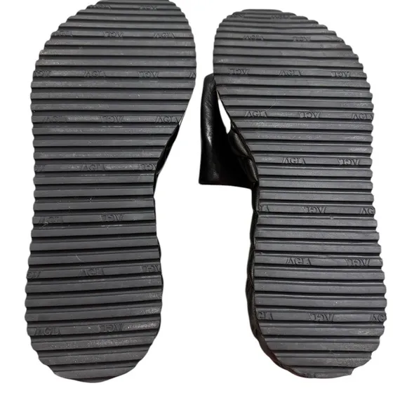 AGL Braided Leather Cork Wedge Sandals | Size 38.5 / US 8.5 - Free Shipping