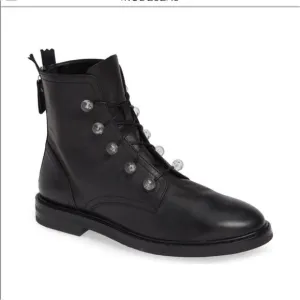 AGL Lucite Knob Combat Boots 11.5