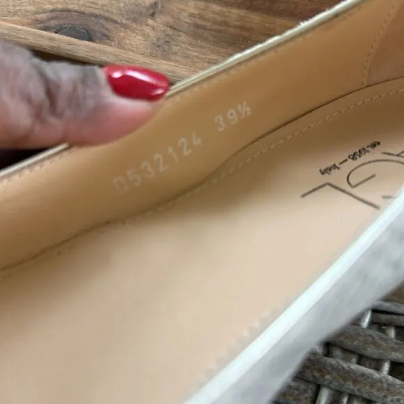 AGL Mimosa Snake Embossed Ballet Flats 39.5=9.5