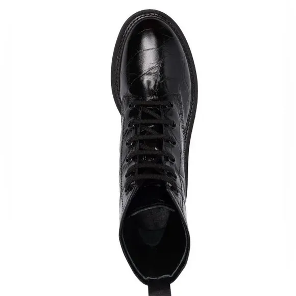 AGL Moreen Lace-up Combat Leather Boot