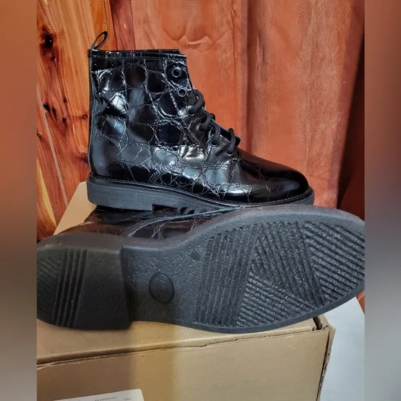 AGL Moreen Lace-up Combat Leather Boot