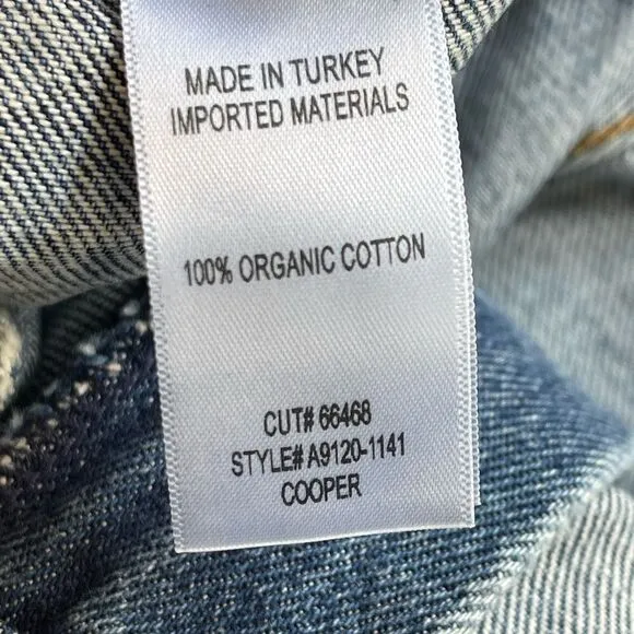 Agolde Cooper cargo jeans in medium dark wash. 31. NWT