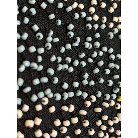 Aidan Dress Women 14 Multicolor V Neck Sequin Tank Mini Mesh Feminine Festival