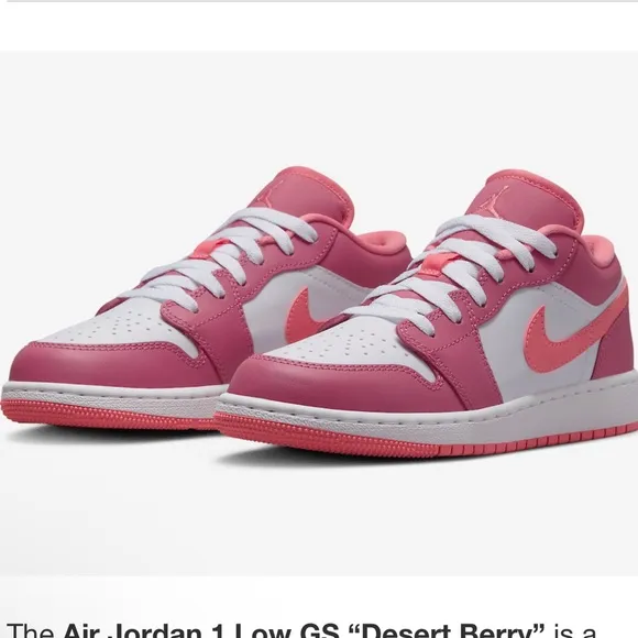 Air Jordan 1 Low Desert Berry Shoes!