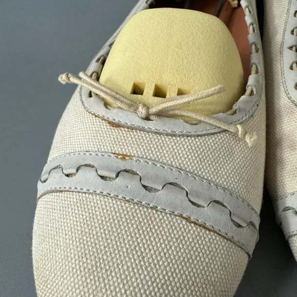 Alaia Ballet Flats, Beige, Size 39 1/2