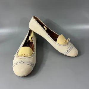 Alaia Ballet Flats, Beige, Size 39 1/2