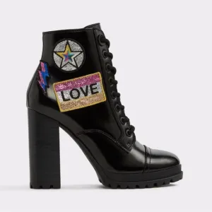 Aldo Glitteratti Lace up High Heel Boots