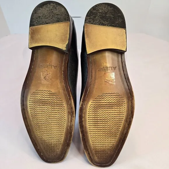 ALDO Men's Dress Oxford Shoes  Sz 10.5 Black   Wakler-R