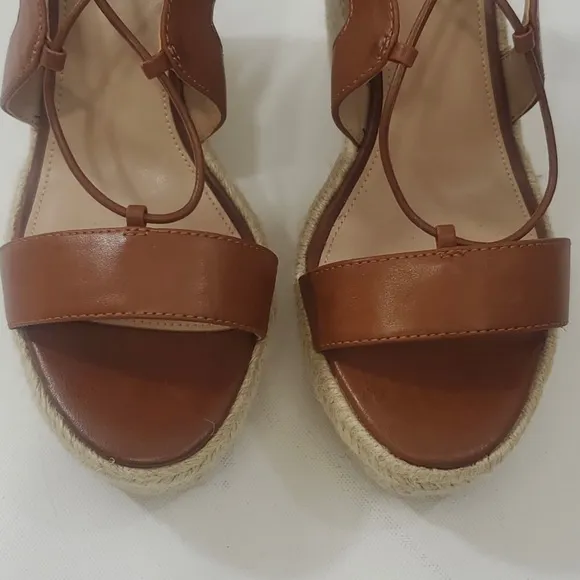 Aldo Oxandra Ghillie Lace Up PlatformEspadrille Wedges Size 10