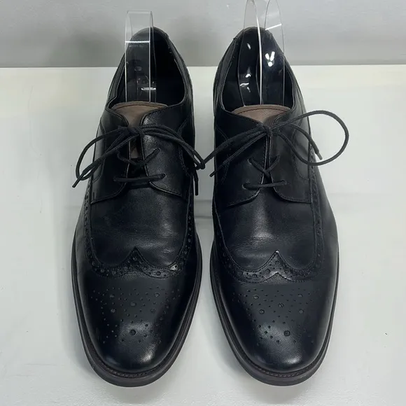 ALDO Wingtip Black Leather &amp; Beige Oxford Shoes