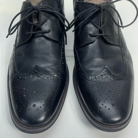 ALDO Wingtip Black Leather &amp; Beige Oxford Shoes