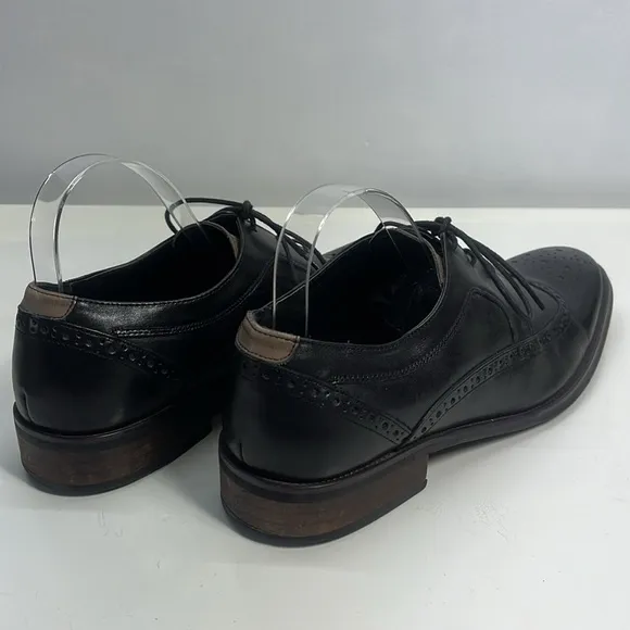 ALDO Wingtip Black Leather &amp; Beige Oxford Shoes