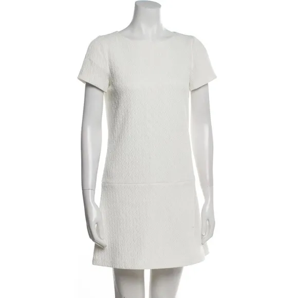 Alice   Olivia Dropped Waist Mini Dress with Jacquard Print Bridal/ Graduation