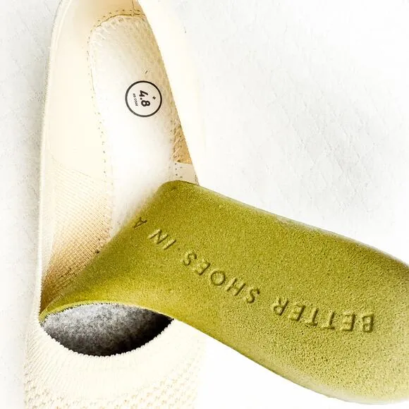 Allbirds Tree Breezer Flats Cream Hush Beige White Mesh Slip On Shoes Casual 6