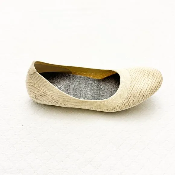 Allbirds Tree Breezer Flats Cream Hush Beige White Mesh Slip On Shoes Casual 6