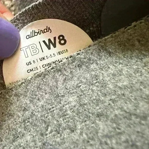 ALLBIRDS Tree Breezers Knit Ballet Flats Round Toe in Mist Sz. 8