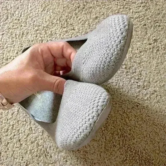 ALLBIRDS Tree Breezers Knit Ballet Flats Round Toe in Mist Sz. 8