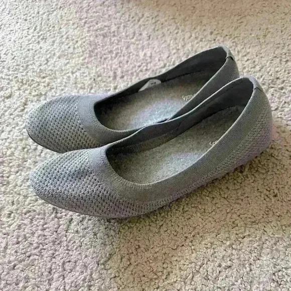 ALLBIRDS Tree Breezers Knit Ballet Flats Round Toe in Mist Sz. 8