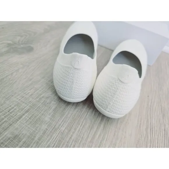 Allbirds Tree Breezers Natural White Ivory Knit Slip On Ballet Flats Shoes 6.5